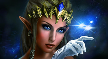 Fantasy, Shine, Light, Hand, Girl, Elf HD wallpaper