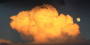 Nature, Sky, Moon, Full Moon, Cloud HD wallpaper