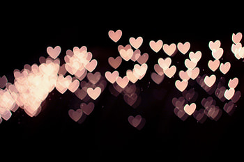 Abstract, Dark, Glare, Blur, Smooth, Heart HD wallpaper