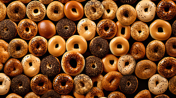 Bagel From Above, food, bagel HD wallpaper