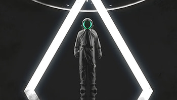 Miscellanea, Miscellaneous, Triangle, Cosmonaut, Space Suit, Spacesuit HD wallpaper