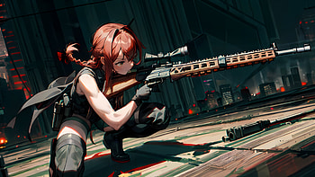 Vela Sniper, AI Art, rifle HD wallpaper