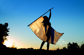 Color Guard, Flag spinning, Senior drill team, Fabiana Beatriz graphy HD wallpaper