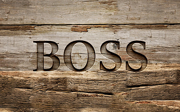Hugo Boss wooden logo, , wooden backgrounds, brands, Hugo Boss logo, creative, wood carving, Hugo Boss HD wallpaper