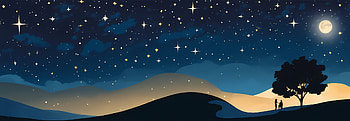 a starry night 009, starry, night, landscape, Abstract, Stars HD wallpaper