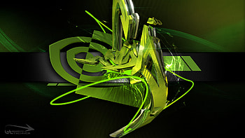 Nvidia Logo, graphics, green HD wallpaper