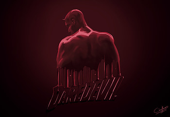 Daredevil OilPaint , daredevil, superheroes, artwork, deviantart HD wallpaper