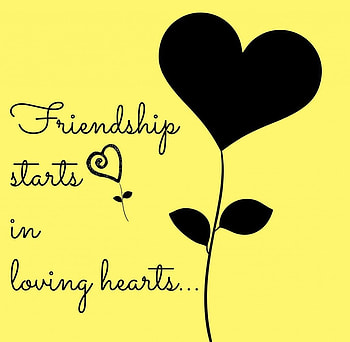 Friendship, Heart, Flower, Friend HD wallpaper