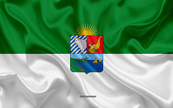 Flag of Sucre, , silk texture, Sucre, Bolivian city, Sucre flag, Bolivia HD wallpaper