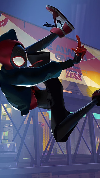 Spider-Man into the Spider-Verse, High-resolution , Vibrant colours HD phone wallpaper