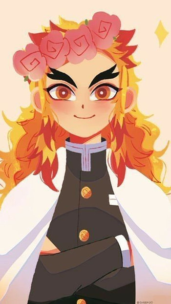 Rengoku san, art, cartoon HD phone wallpaper