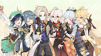 Yae Miko, Shenhe, Yun Jin, Gorou, Klee, Diluc, Kokomi, Yoimiya, Aloy, Yanfei, Mona, Tartaglia, Genshin Impact HD wallpaper