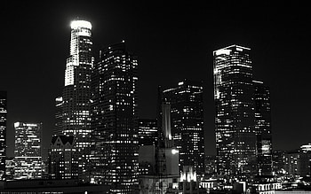 Los Angeles Black And White HD wallpaper