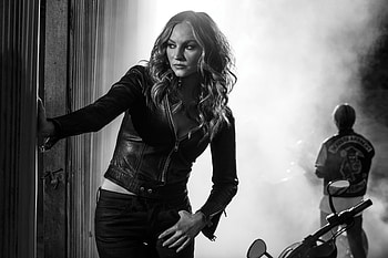 Drea De Matteo, drea-de-matteo, celebrities, girls, monochrome, black-and-white HD wallpaper