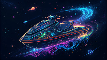 Galactic Jet Ski — Ultra, jet ski HD wallpaper
