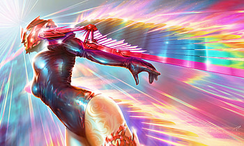 Iron Phoenix , artist, artwork, digital-art, artstation HD wallpaper
