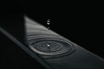 Water, Drops, Splash, Bw, Chb HD wallpaper