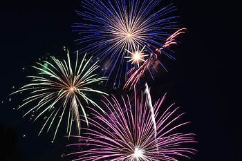 Holidays, Sky, Salute, Sparks, Multicolored, Motley, Fireworks, Firework HD wallpaper