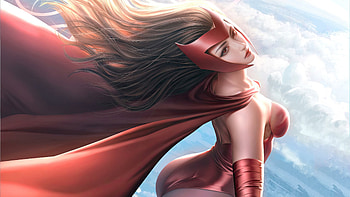 Scarlet Witch Heroic Avenger, scarlet-witch, superheroes, artist, artwork, digital-art, artstation HD wallpaper