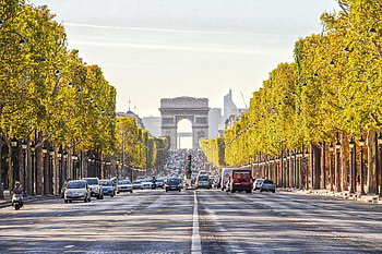 Arc de Triomphe, Neoclassical design, Ornate sculptures, Commemorative monument HD wallpaper