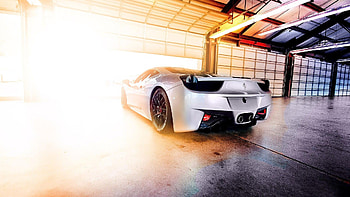 Ferrari , car, garage, ferrari, auto HD wallpaper