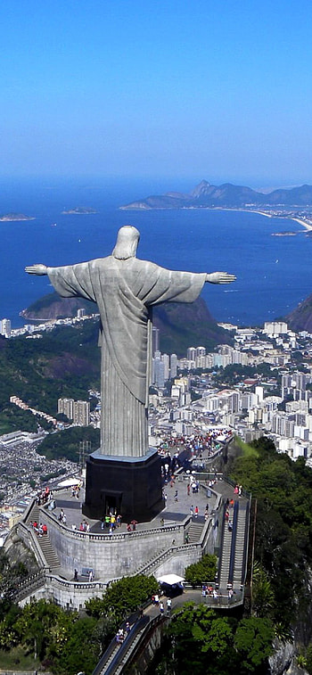 Rio de Janeiro, Travels, Brazilian statue, Mobile HD phone wallpaper