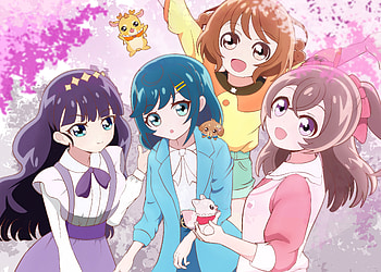 Nagomi Yui, Kasai Amane, Hanamichi Ran, Fuwa Kokone, Anime, Delicious Party Precure HD wallpaper