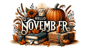 Hello November, november, Autumn, pumpkin HD wallpaper