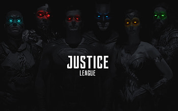 Justice League 2017 Monochrome Colored Eyes, justice-league, 2017-movies, movies, monochrome, black-and-white, superman, batman, aquaman, cyborg, flash, wonder-woman HD wallpaper
