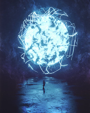 Shine, Light, Silhouette, Miscellanea, Miscellaneous, Glow, Illusion, Portal HD phone wallpaper