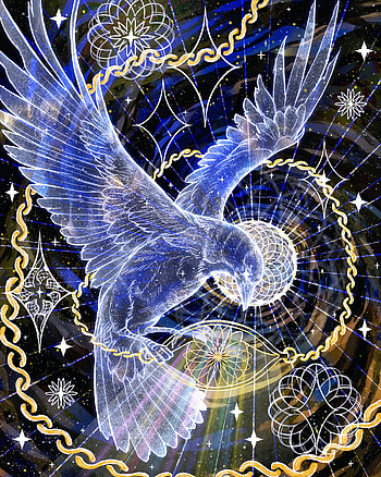 Abstract, Art, Bird, Fiction, That's Incredible, Chain HD phone wallpaper