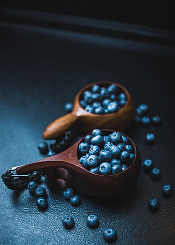 Fruits, Food, Bilberries, Wood, Wooden, Cup, Berry HD phone wallpaper