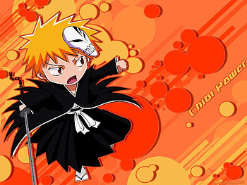 Comics Bleach Kurosaki Ichigo chibi hollow mask . HD wallpaper