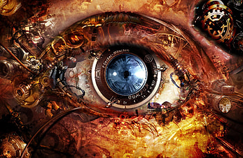 Futuristic, Gears, Clock, Abstract, Artistic, Steampunk HD wallpaper