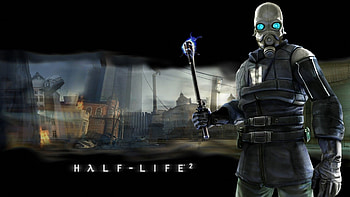 Faceless enemy, City 17 destruction, Urban wasteland, Apocalyptic setting HD wallpaper