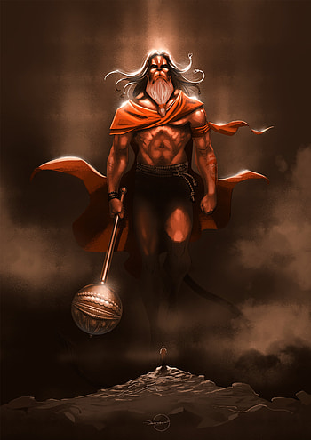 Hanuman Warrior, Hanuman Art HD phone wallpaper