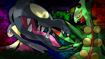 ... Mega Mawile and Mega Sceptile by Glench HD wallpaper