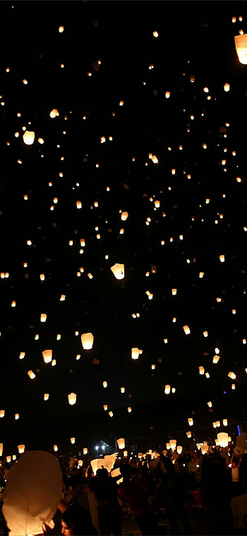 Floating lanterns festival, , , Nighttime enchantment HD phone wallpaper
