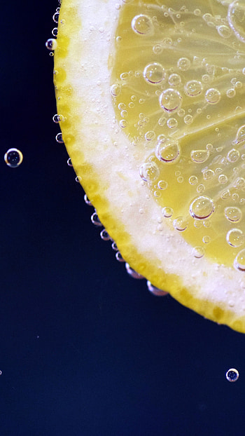 Sparkling water, Lemons HD phone wallpaper