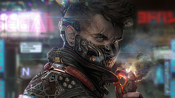 The Nuclear Demon, artist, artwork, digital-art, artstation HD wallpaper
