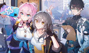 Honkai: Star Rail – Dan Heng & March 7th in Action, Dan Heng, March 7th (Honkai: Star Rail), video game, Honkai: Star Rail HD wallpaper