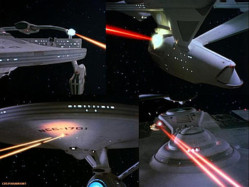 Starship Duel, trek, reliant, enterprise, star trek ii HD wallpaper