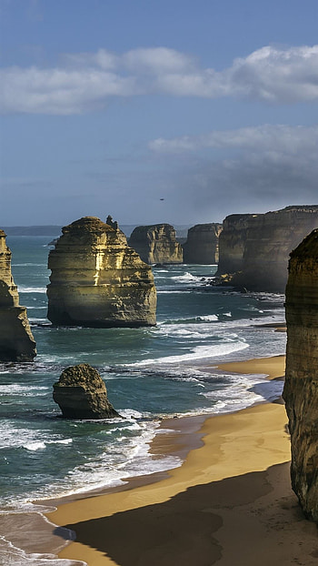 Twelve Apostles, Stunning cliffs, Australia LG V30 HD phone wallpaper