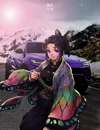 Shinobu Kocho, automotive lighting, car HD phone wallpaper