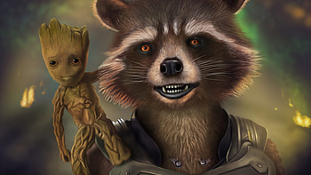 Baby Groot , Cute character, Marvel film HD wallpaper