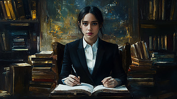 Ultra of Professional Female Secretary at Work, woman, businesswoman, writing, professional HD wallpaper