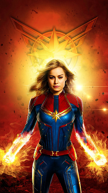 Ms. Marvel, Comics superheroine, Captain Marvel HD phone wallpaper