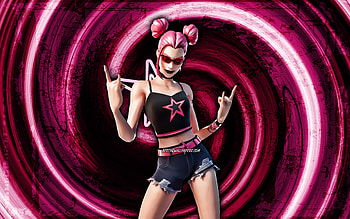 Surf Witch, purple grunge background, Fortnite, vortex, Fortnite characters, Surf Witch Skin, Fortnite Battle Royale, Surf Witch Fortnite HD wallpaper