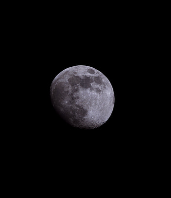 Moon, space, telescopic view HD phone wallpaper
