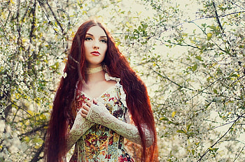 Cherry Blossom Fairy, fairy, lady, model, cherryblossom HD wallpaper